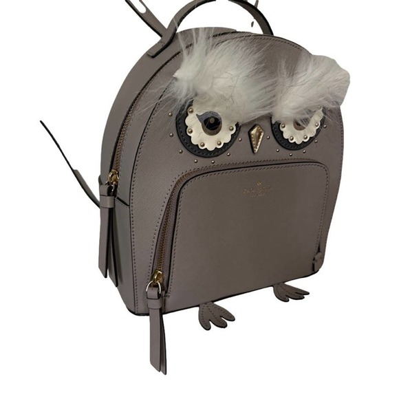KATE SPADE New York Star Owl Tomi Cityscape Grey Backpack - Picture 2 of 8